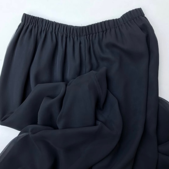 Vintage Evening Glam Wear, Palazzo Pants & Fitted Jacket Top, Black, Sz Medium - Picture 7 of 8